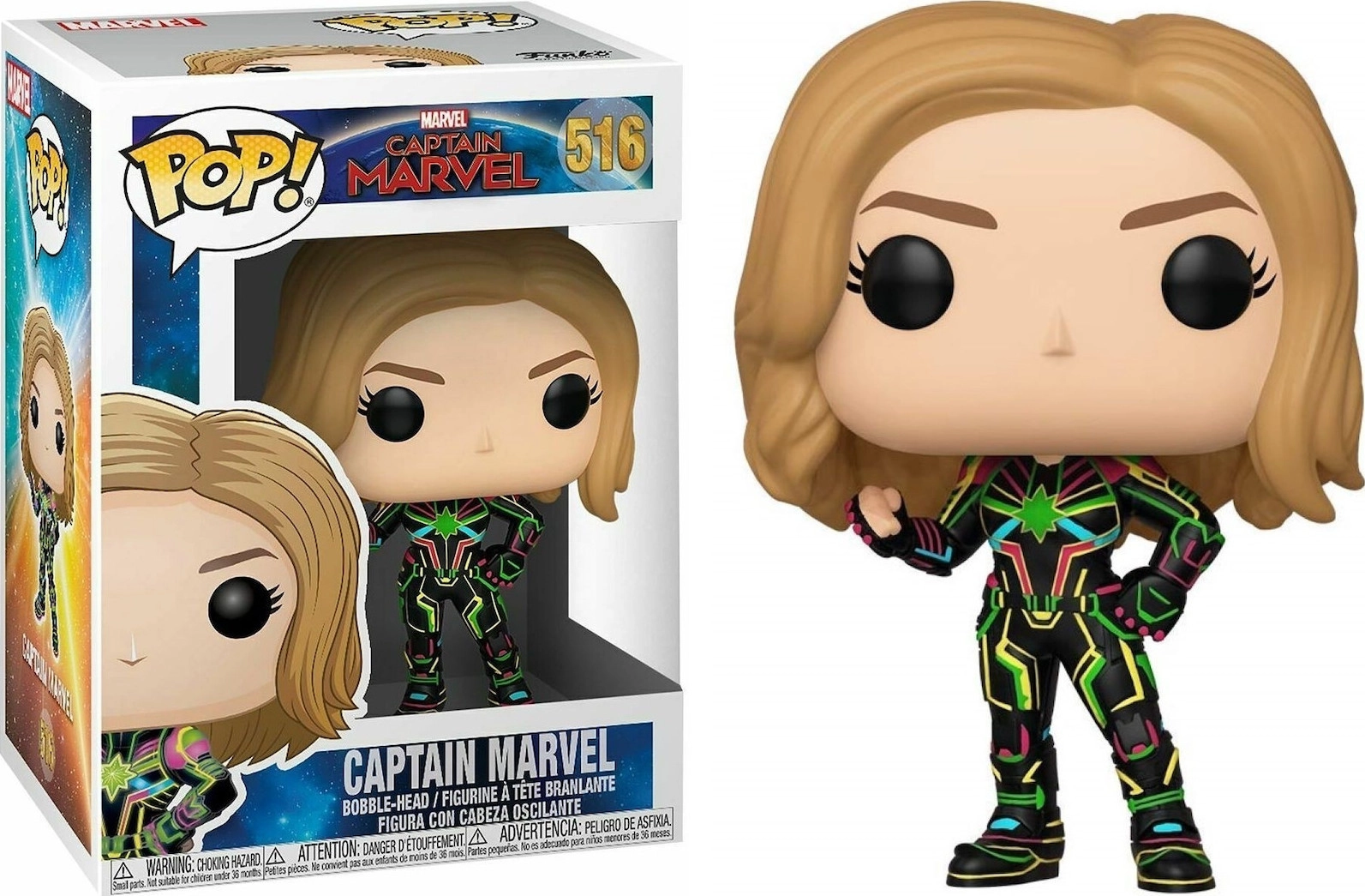 Captain Marvel - Movies - 516 Bobble-Head Vinyl Figure