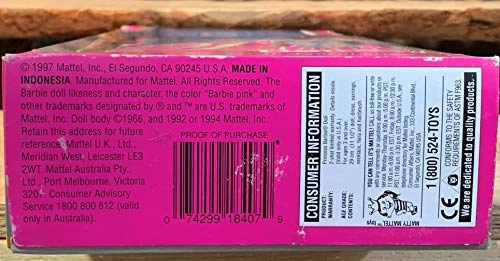 Princess Barbie - 1997 Purple Dress Ages 3+