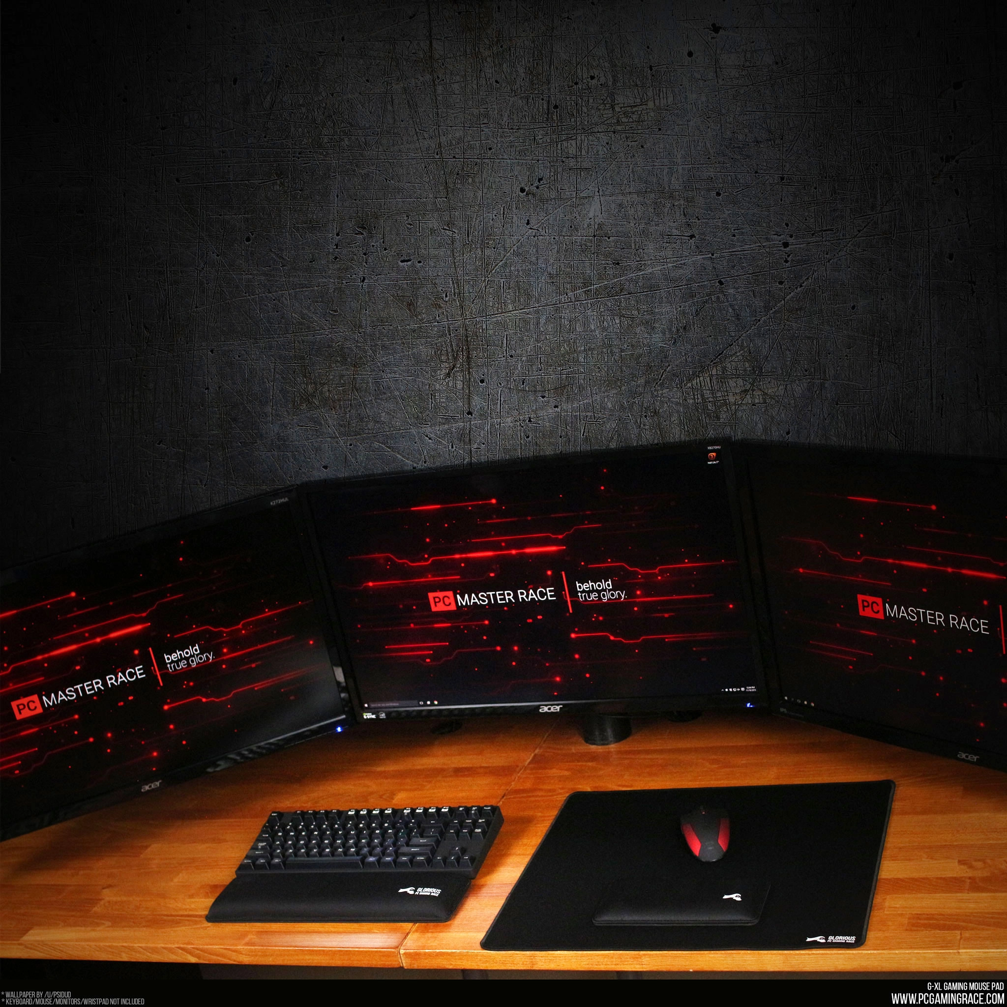 2 XXL Gaming Mouse Pad Black