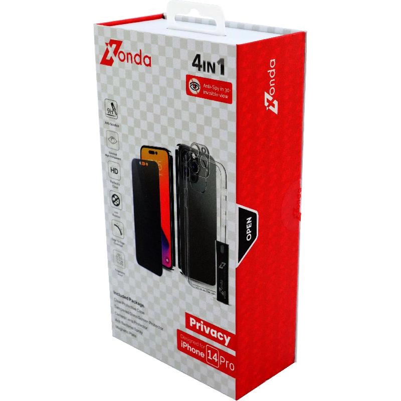 Clear Case + Tempered Glass + Camera Lens Cover + Anti-bacterial Spray for iPhone 15