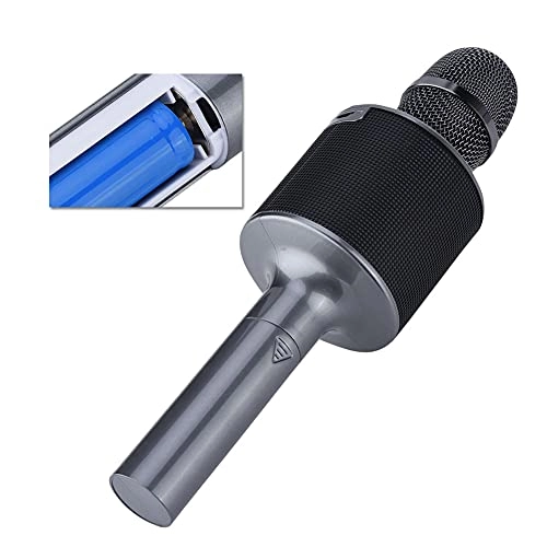 Karaoke Bluetooth Microphone - 4 Hour Playtime TF Card Slot RGB LED Lights