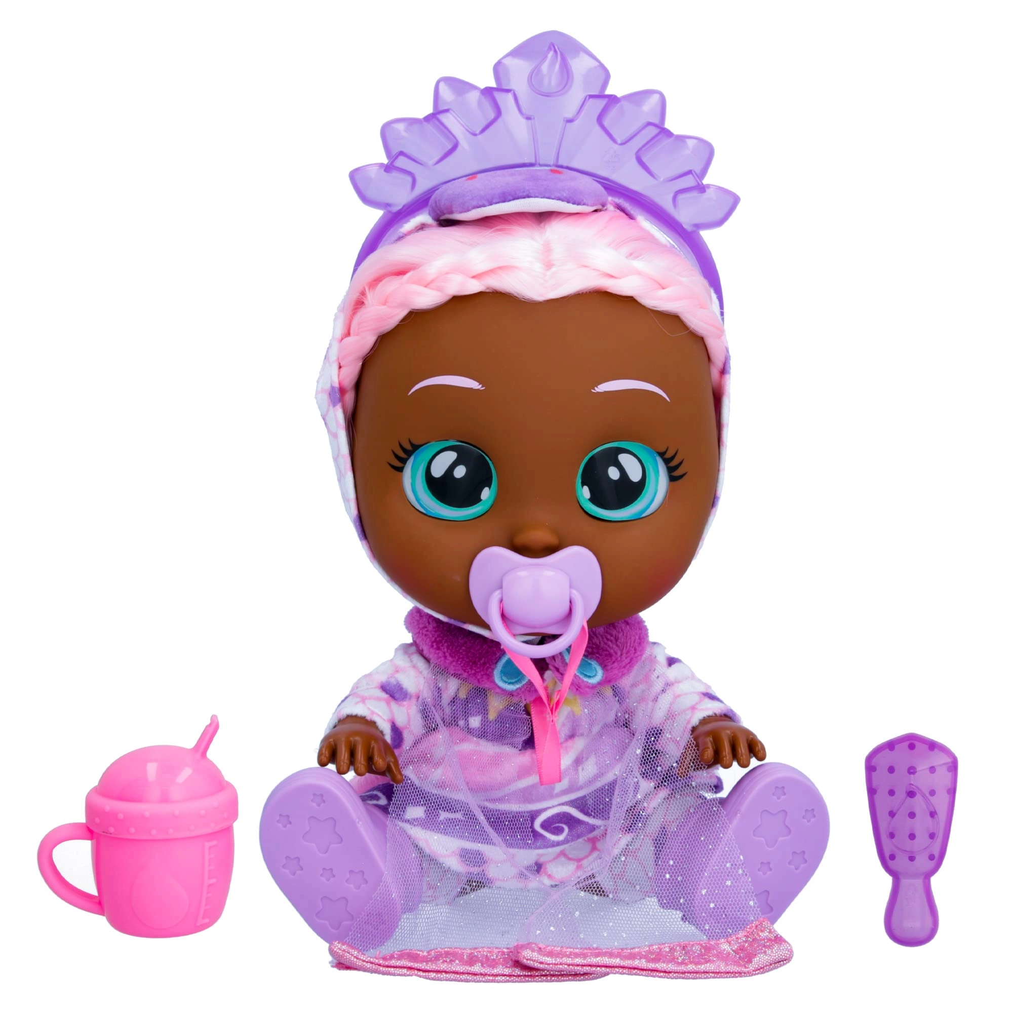 CRY BABIES Ivy Baby Doll - 12 inch Deluxe Blushing Cheeks 15 Sounds Ages 18 months+