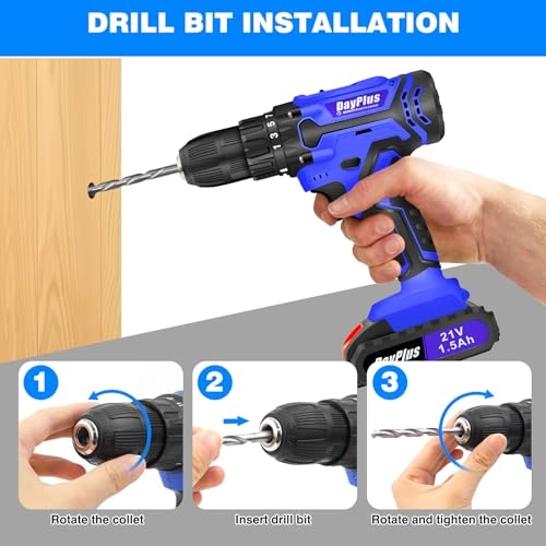 Cordless Drill - 21V 45Nm 26pcs Bits
