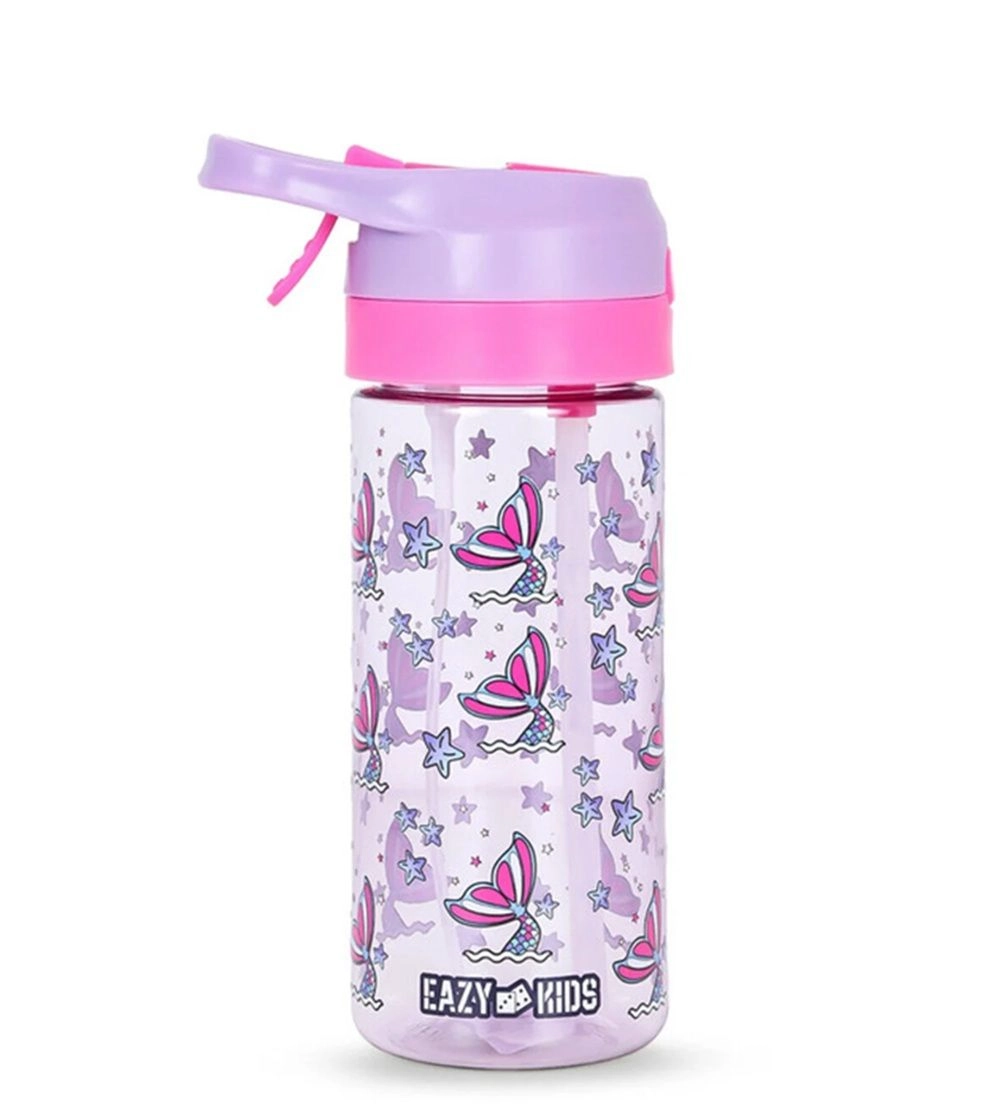 6 And 4 Convertible Lunch Box - Mermaid Purple + 420 ml Water Bottle + Sandwich Cutter