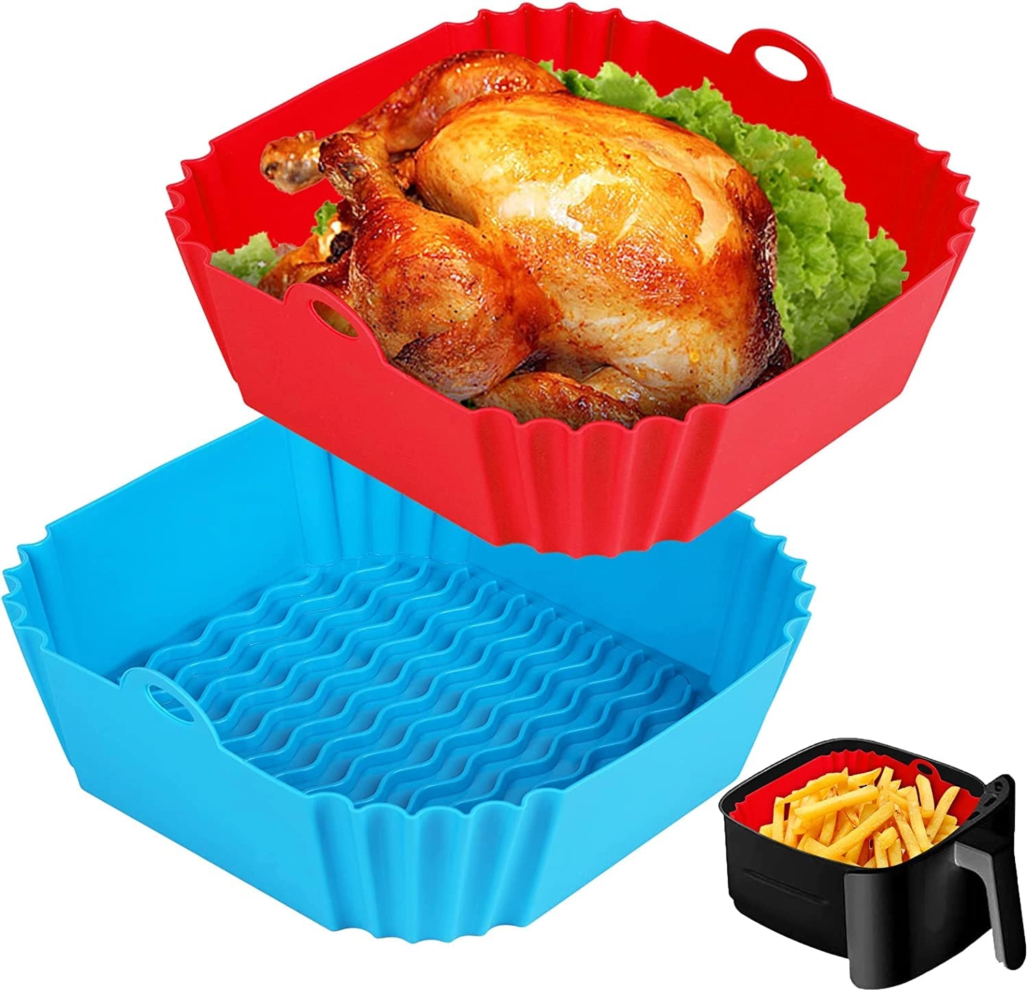Tofal Air Fryer Liners - Silicone 2 Pack