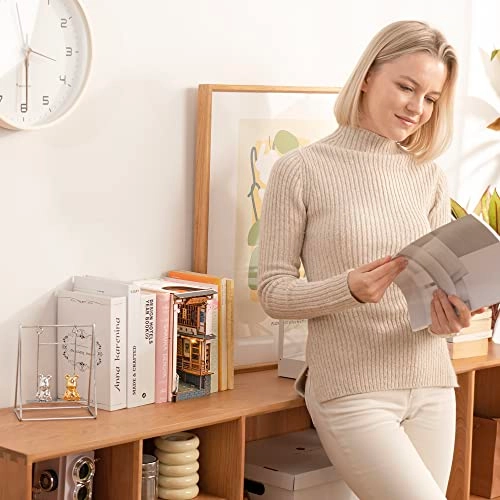 Wooden Bookcorner Dollhouse Set - Sakura Densya