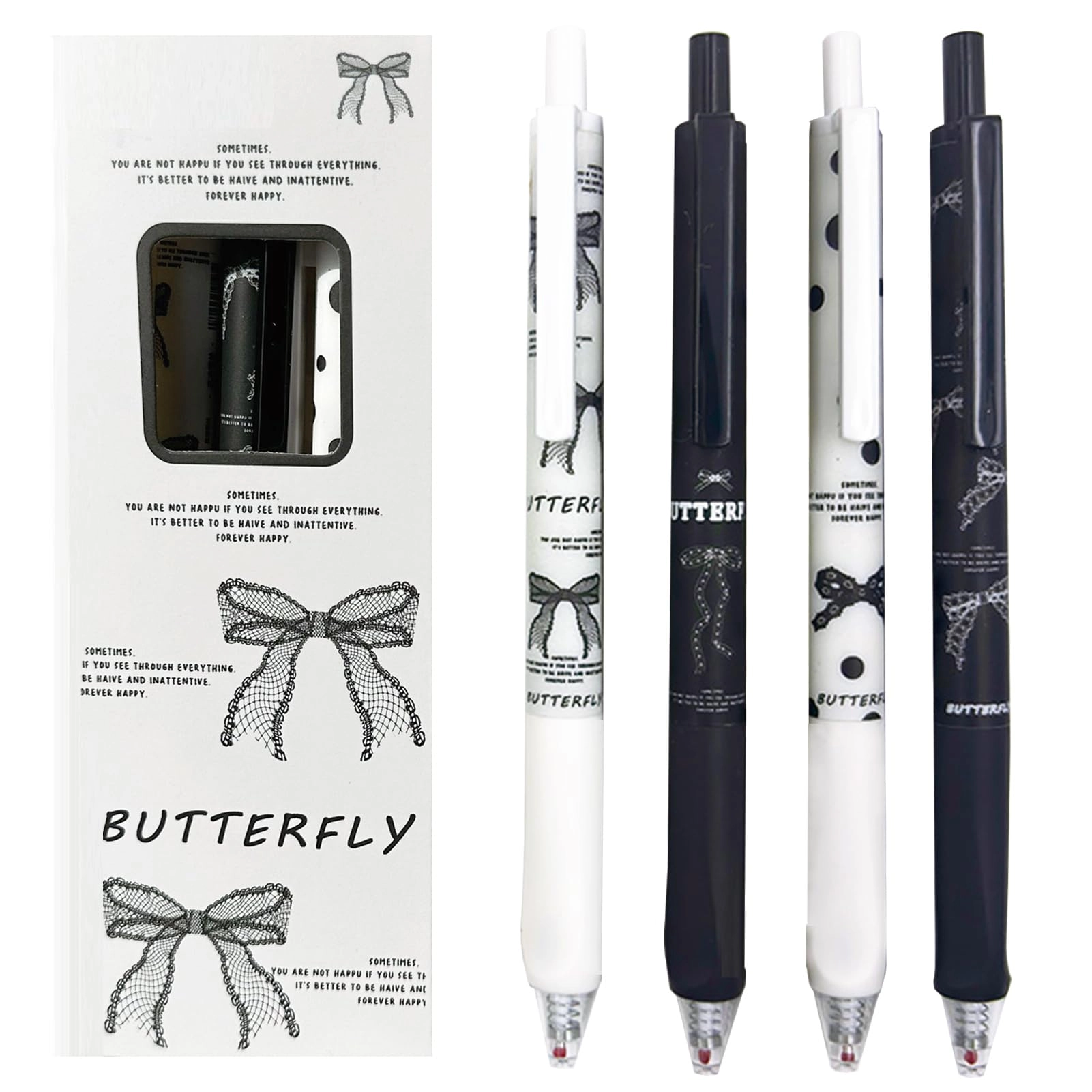 Gel Pen - 4Pcs 0.5mm