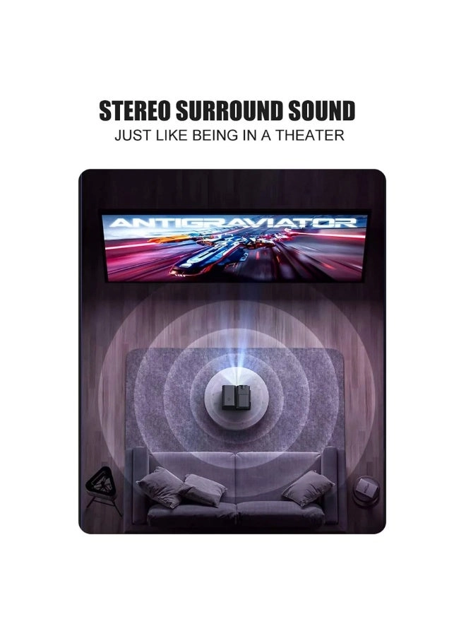 Smart Android 12 Projector Mini Projector with gaming stick 200 ANSI lumens