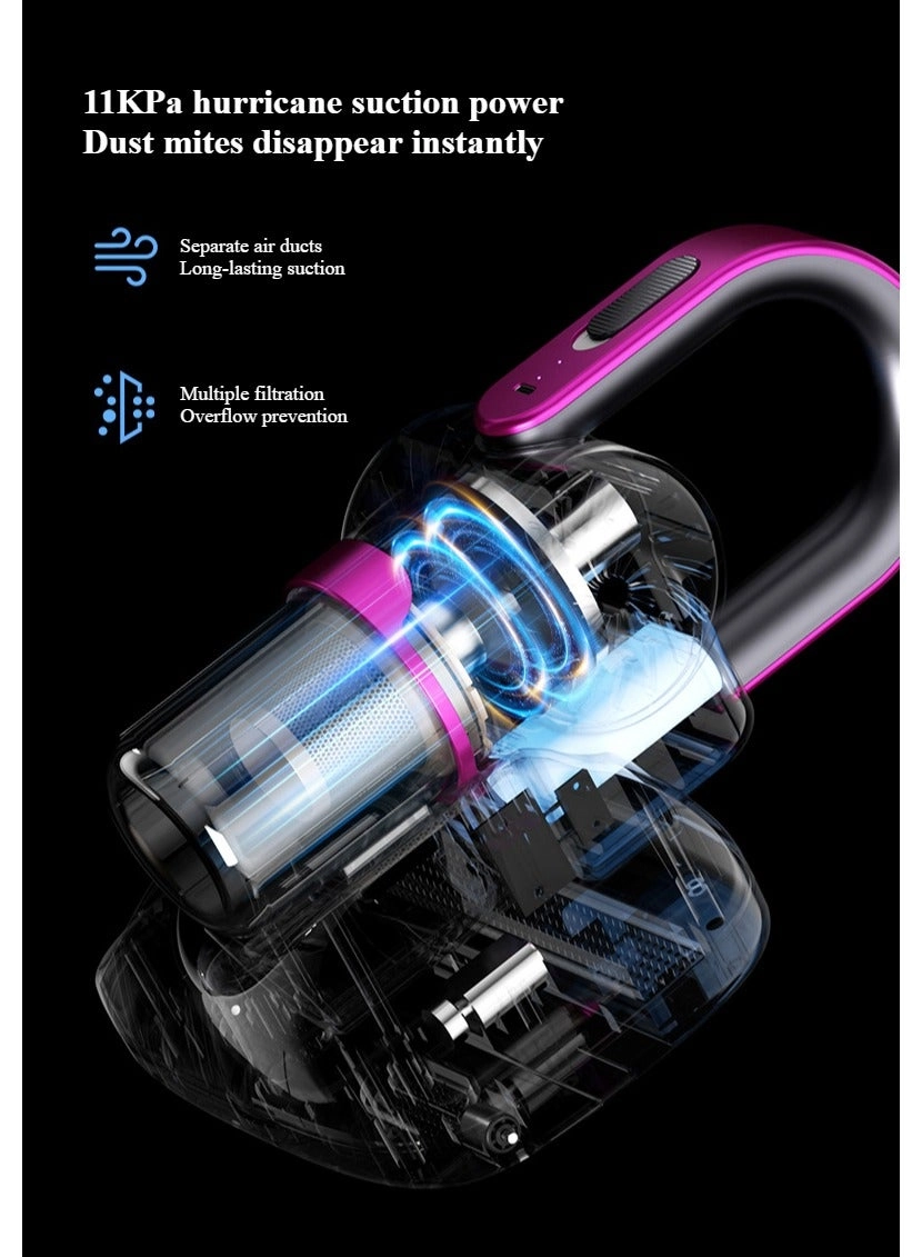 Wireless Vacuum Cleaner - UV-C Light 11Kpa Suction
