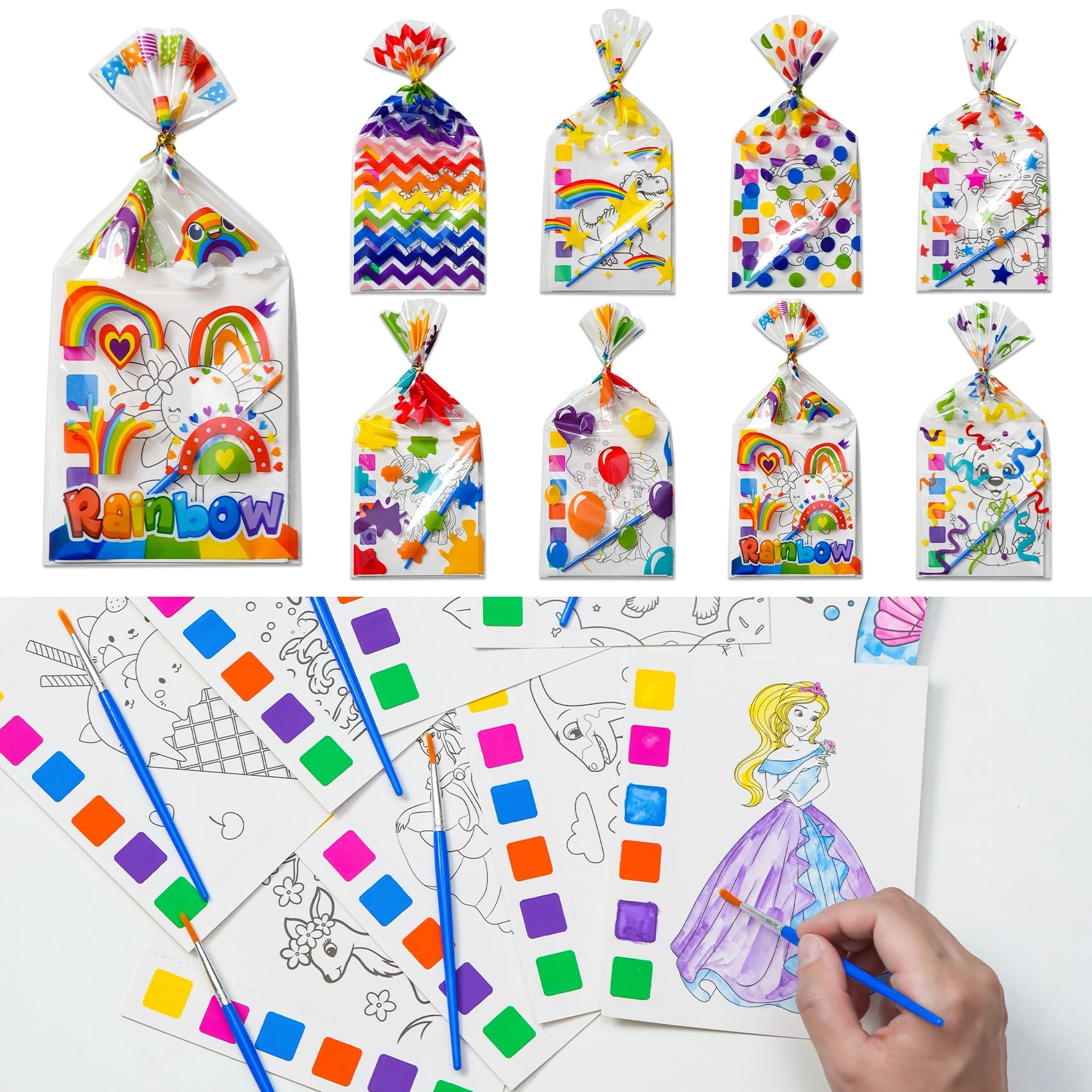 yiylunneo water coloring books - 210 Pieces 30Pcs paintbrushes