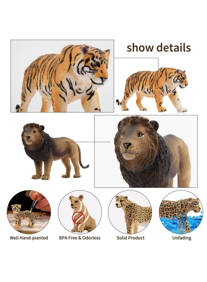 Jungle Animals Figures 8 pcs