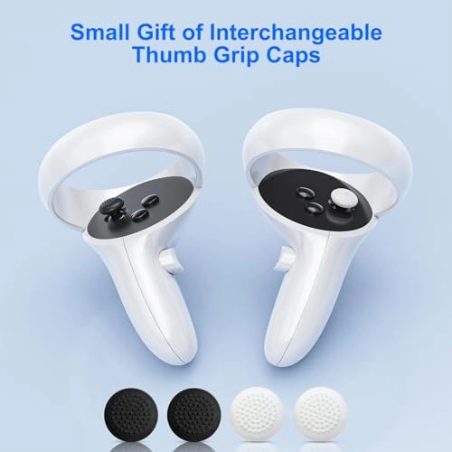 Head Strap - for Oculus Quest 2 + Thumb Grip Caps - 2 Pair