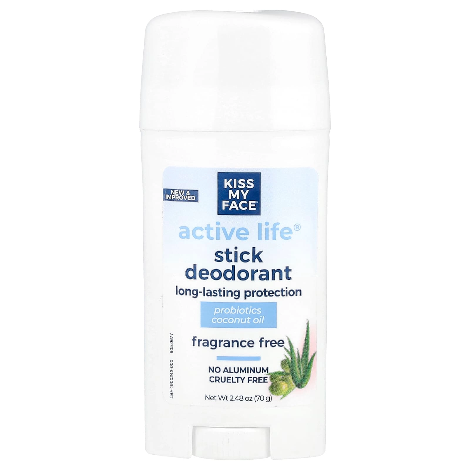 Kiss My Face Active Life - Fragrance Free 70 g