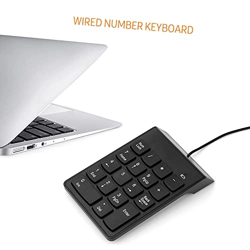 Wired Numeric Keypad - 18-key USB Portable