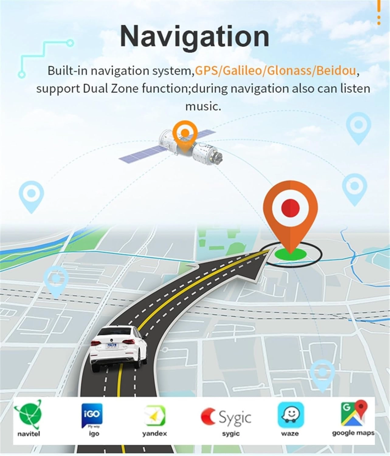 GPS Navigation Multimedia Player - for MAXUS T60