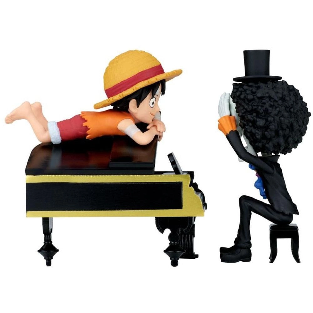 Banpresto Monkey D.Luffy & Brook - One Piece World Collectable Log Stories - 8cm (8 cm) (BP29640P)