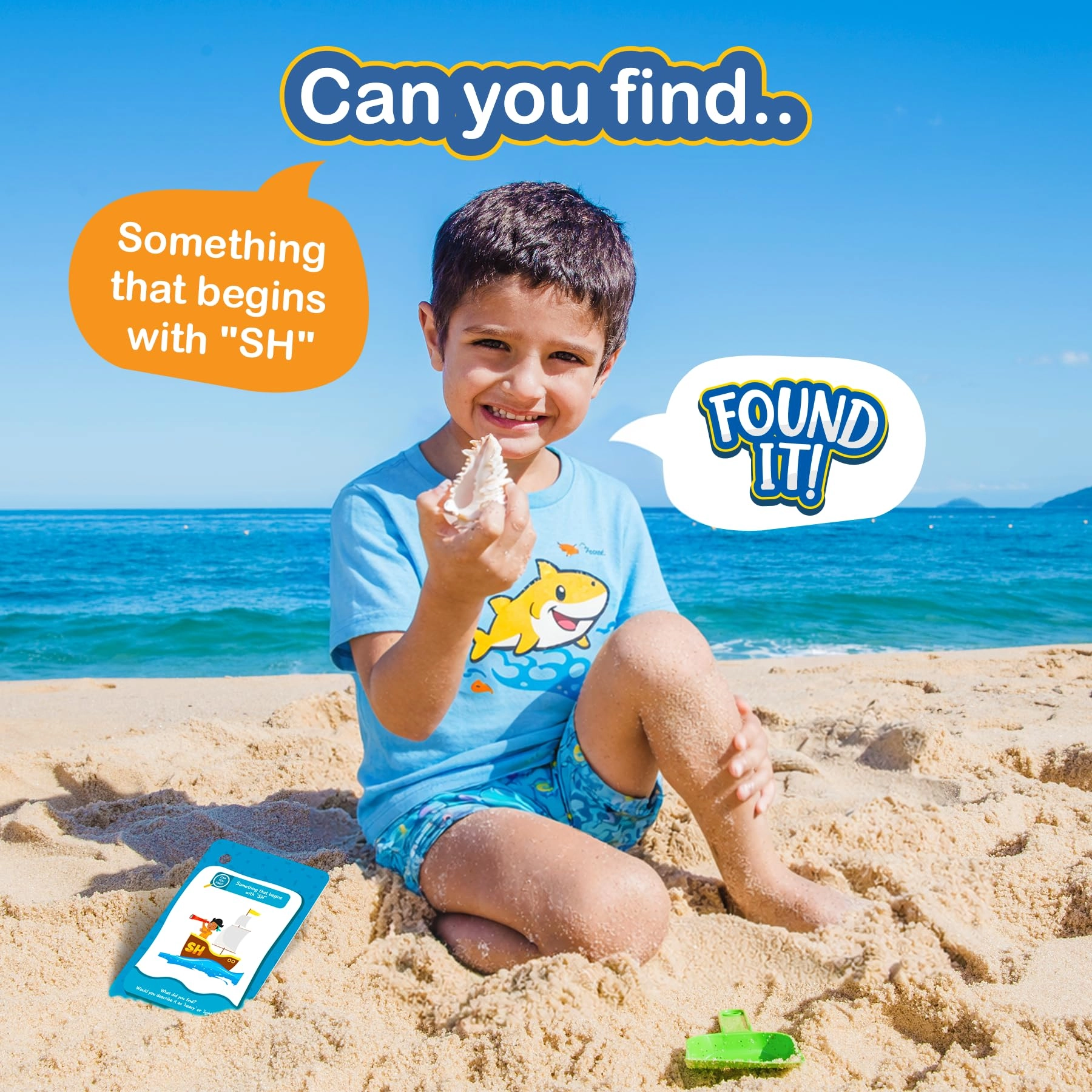 Found It Beach - Scavenger Hunt Card Game 50 Waterproof Cards