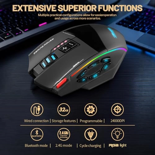 F13 Optical Gaming Mouse - Bluetooth
