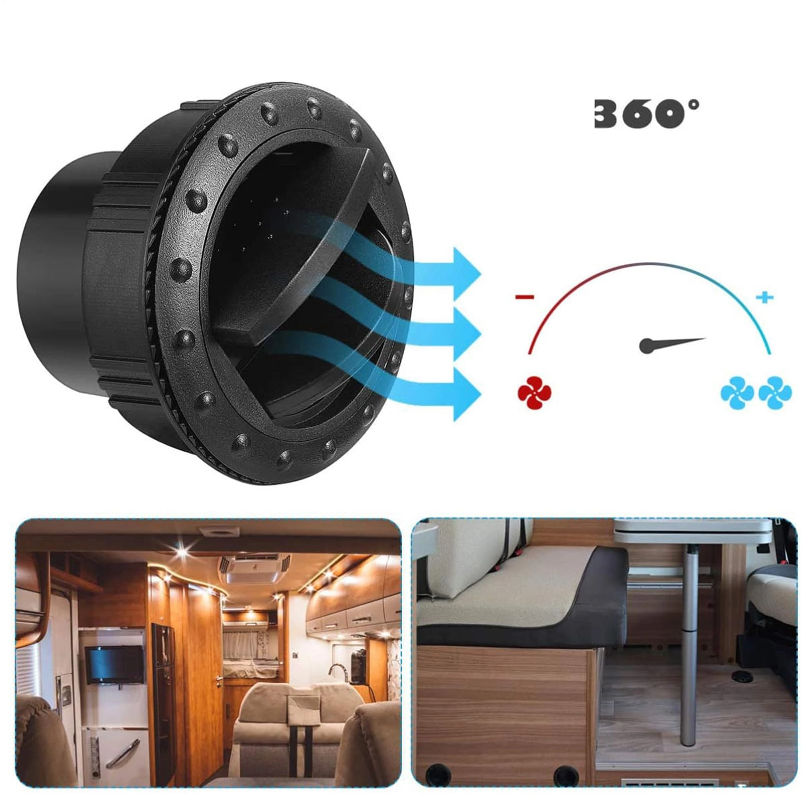Air Conditioner Vent - Round Wind Deflector Flow Guide
