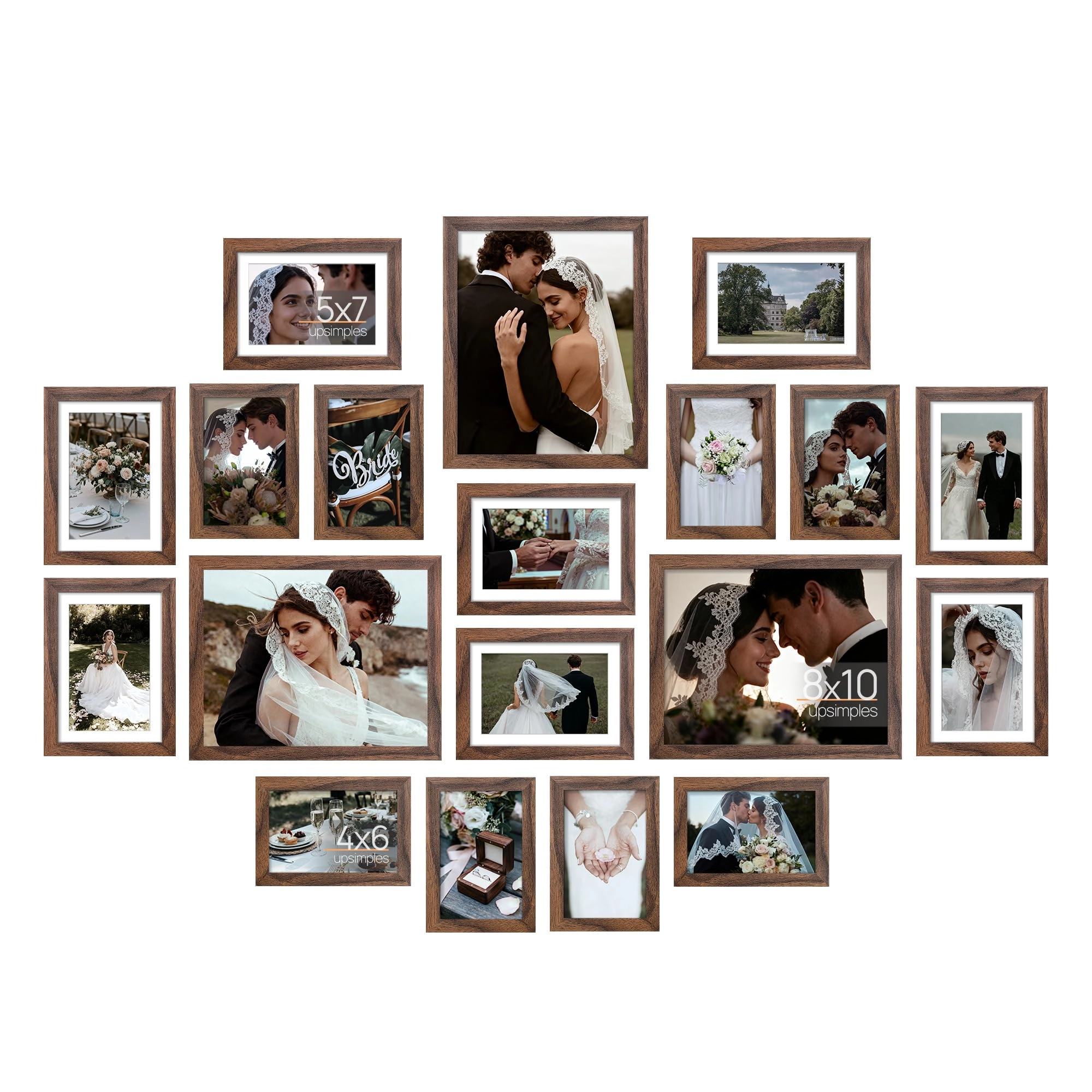 upsimples Collage Picture Frame - 8x10 5x7 4x6