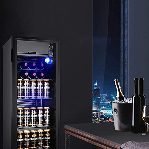 Single Door Countertop Refrigerator - Glass Door Portable