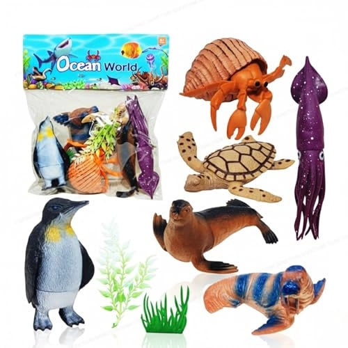 SHAKTISM Ocean World Animal Toy Set - 6 pieces