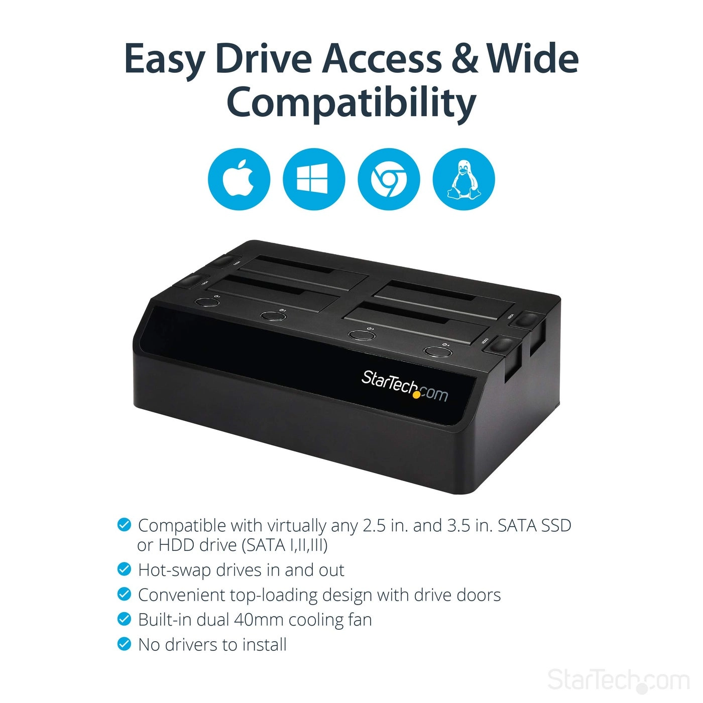 Hard Drive Docking Station - 4-Bay