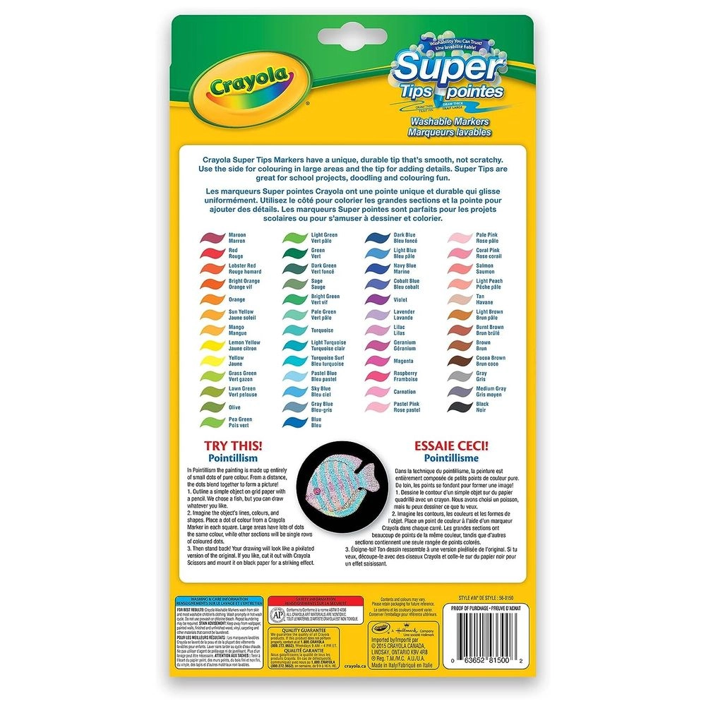 Super Tips Washable Markers - 50 Multi Colour