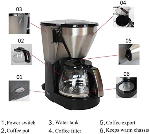 Drip Coffee Maker - Detachable Drip Keeps Warm