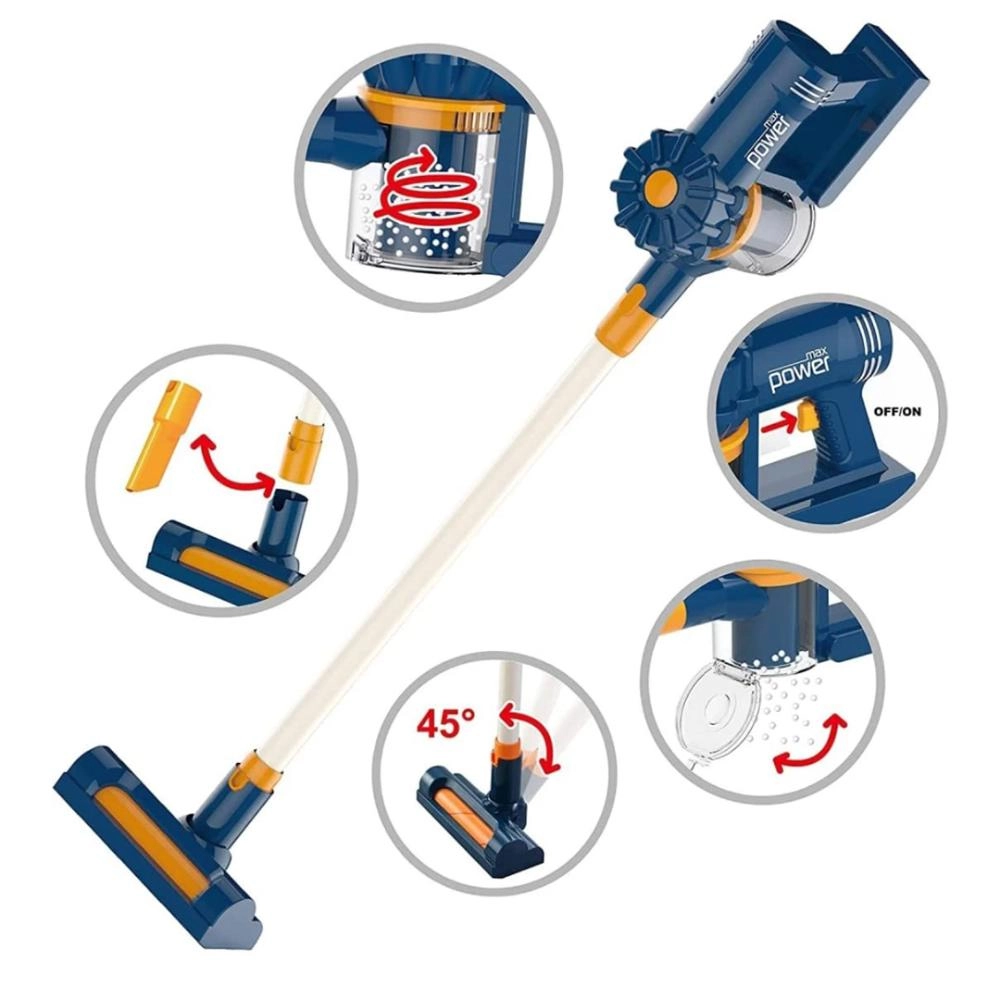 3-In-1 Electric Toy Vacuum Cleaner - Suitable for 3 years & above