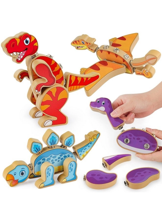 Coogam Dinosaur Snap Together Building Toys