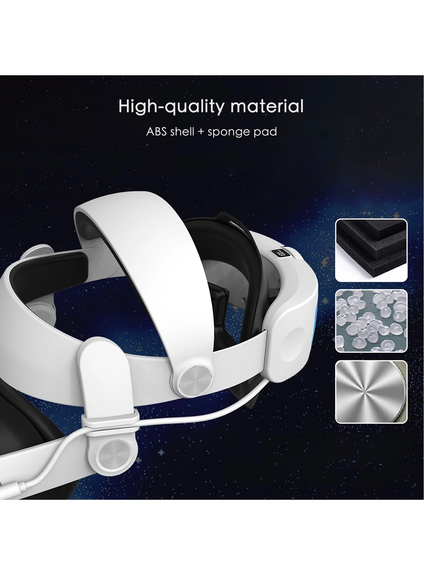 MT3 pro-VR head strap - 6000mAh Meta Quest 3