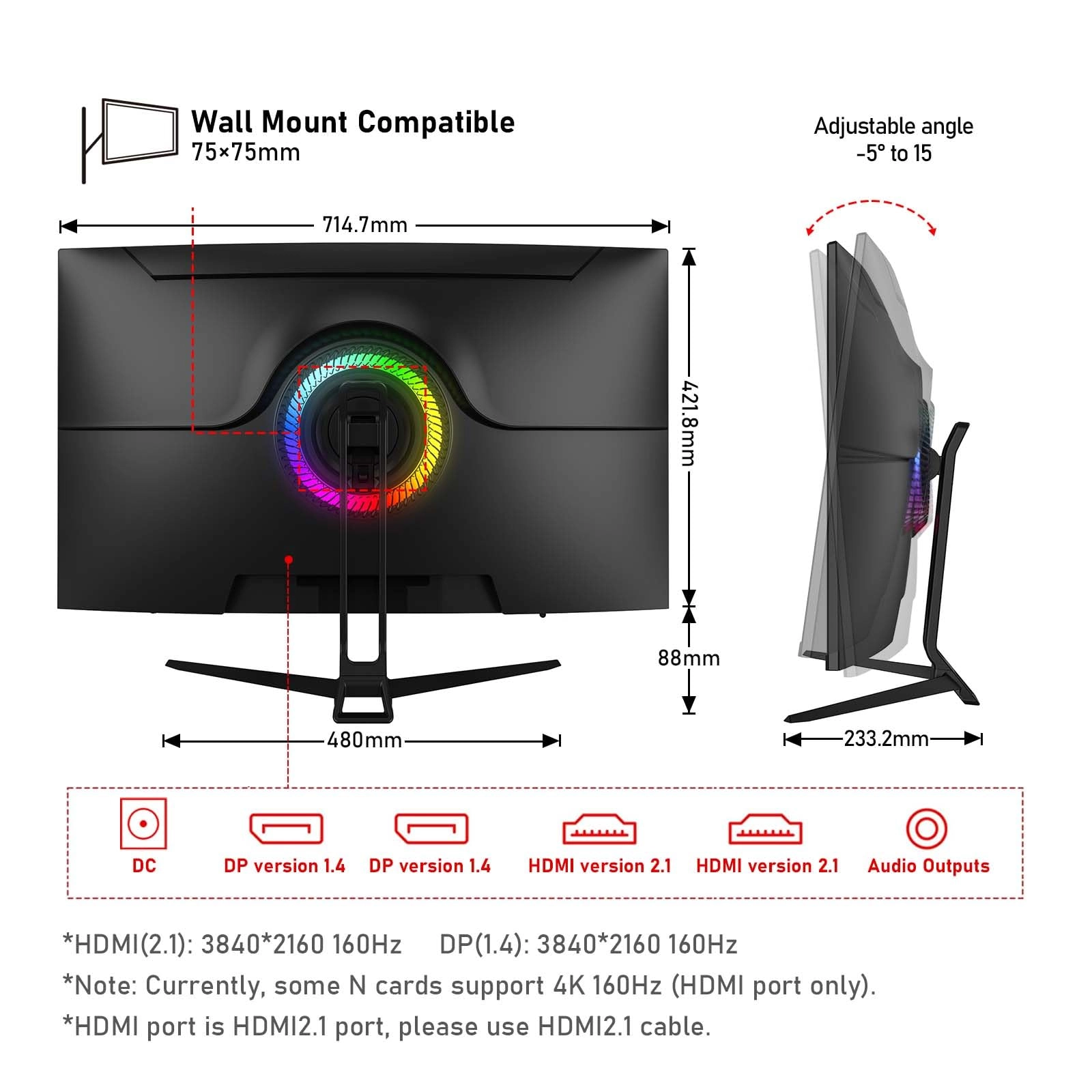GF320J - 32 Inches 3840 x 2160 Pixels