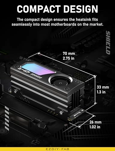 Shield ARGB M.2 SSD Heatsink - 20mm