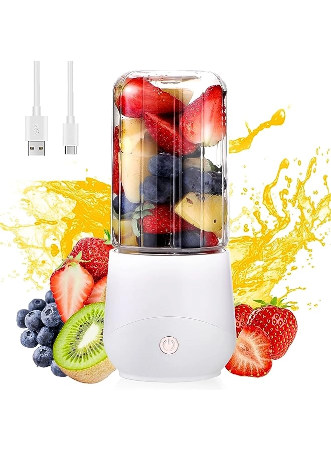 Portable Blender - USB Rechargeable, 4-Blade, Mini