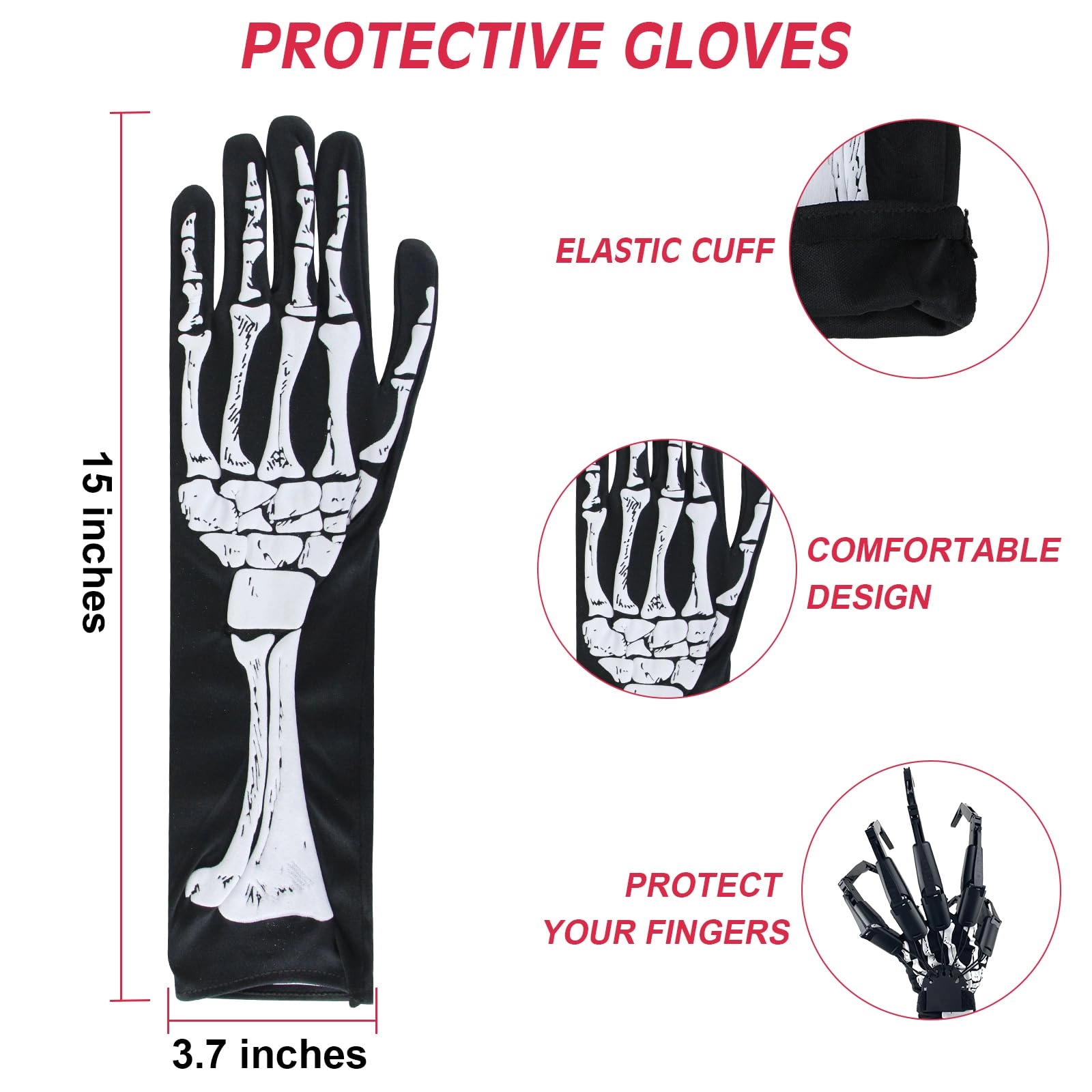 Articulated Finger Extensions - 1.00 Count All Ages One Size