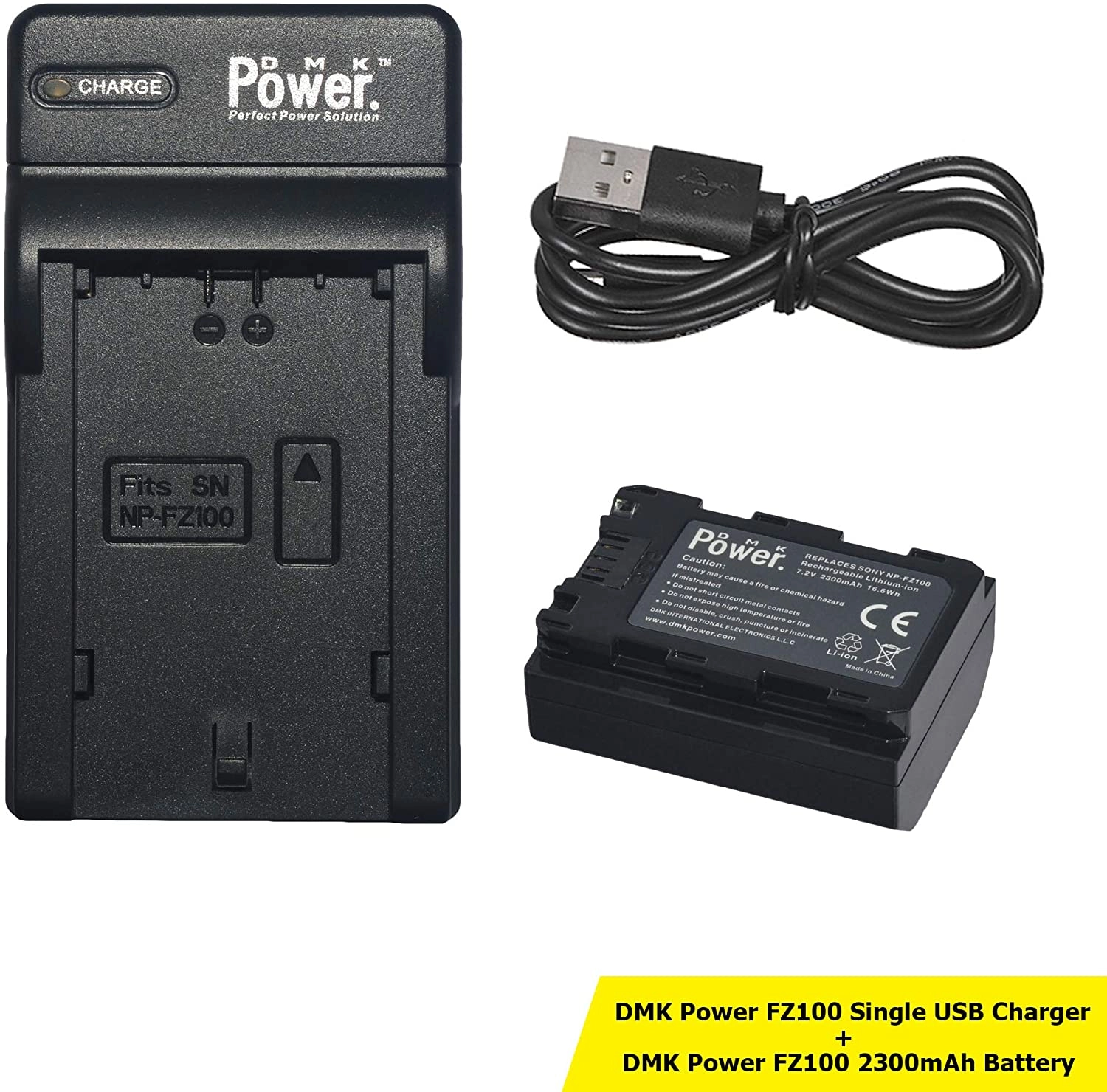 DMK NP-FZ100 + Single Slot USB Charger