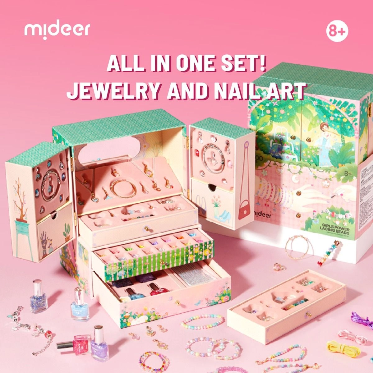 Jewelry Craft Kit - Over 1200 Pieces Multi Colour 8+