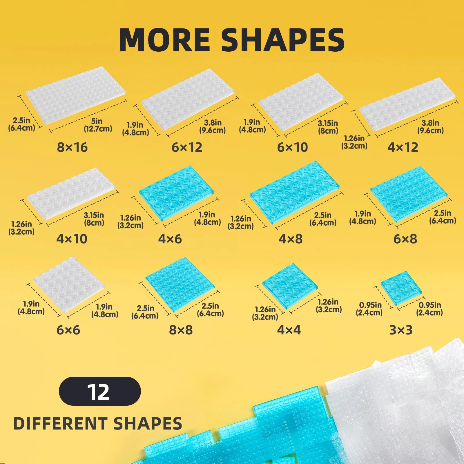 Small Building Plates - Small Flat Baseplates 150 pcs