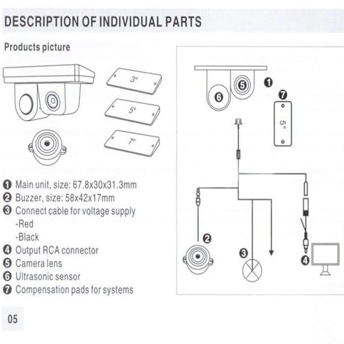 Car Rear View Camera - 2In1 170 Degree