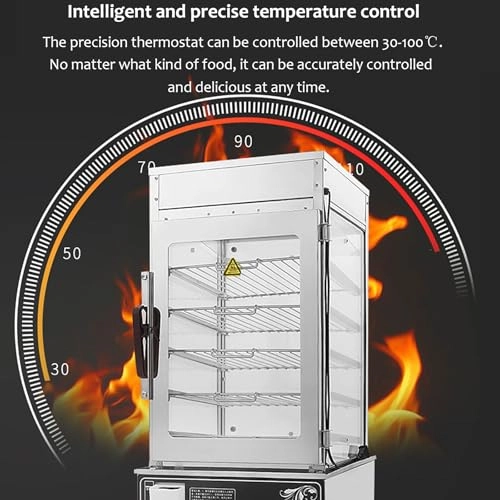 5-layer Commercial Steamed Bun Machine - 360° Circulation Heating Automatic Power Off