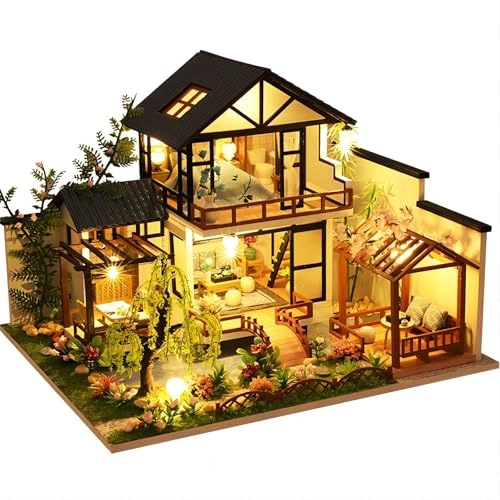 DIY Miniature House Kit - Bamboo Stream Courtyard