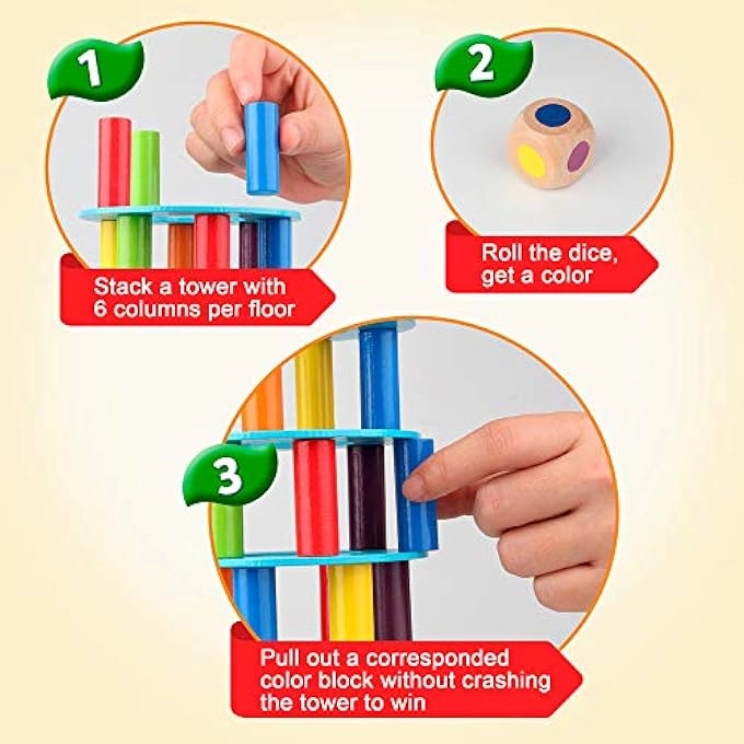 Wooden Stacking Tower