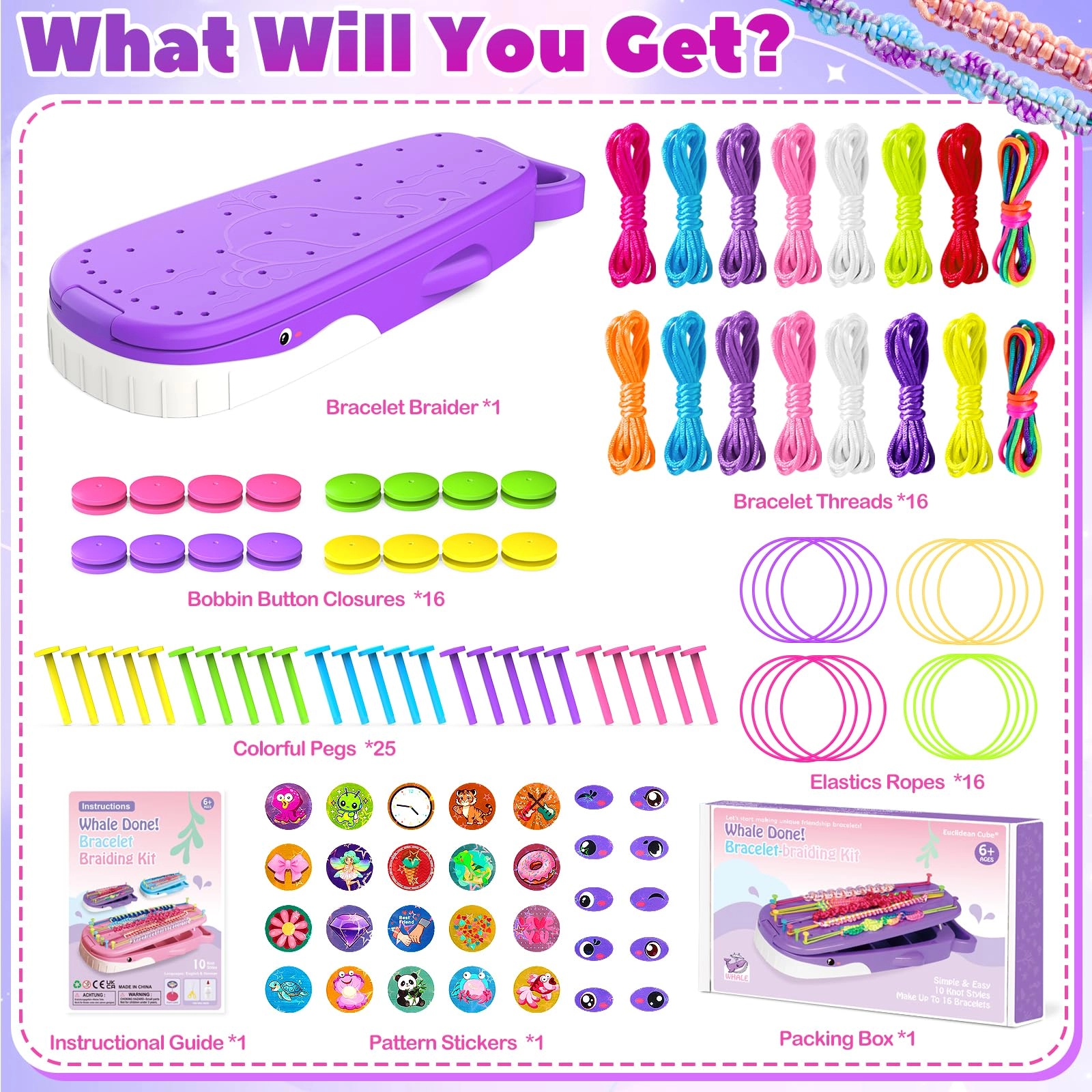 WBB-06 - Whale Purple 6-12 Years