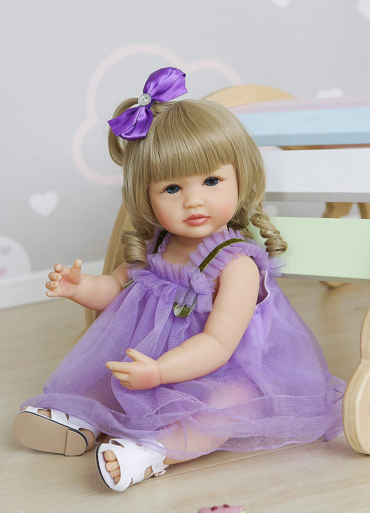 RXDOLL Reborn Baby Doll - 22 inch Silicone Ages 3+