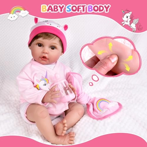 Reborn Baby Doll - 18 inches Vinyl Ages 3+