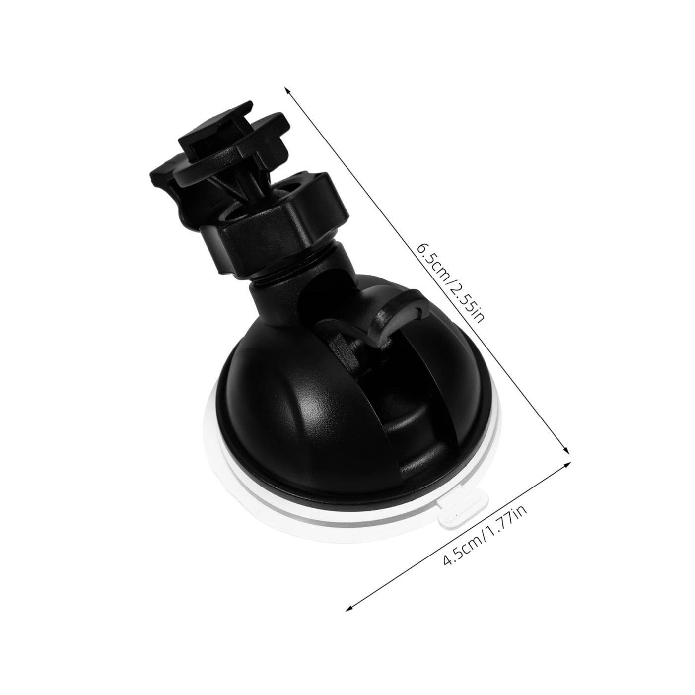 Suction Cup Mount Plate For Car Dash Cam - Black Lightweight Rotatable