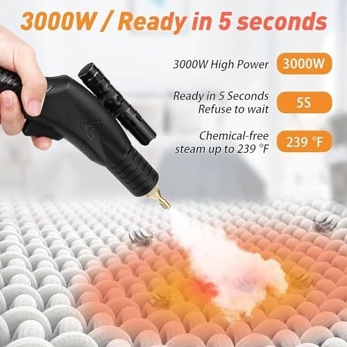 High Pressure Steam Cleaner - 3-3.5bar 300 Milliliters