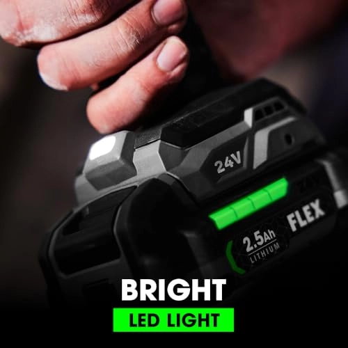 24V Brushless Cordless 1/4-Inch Hex Impact Driver - 2.5 Amp Hours