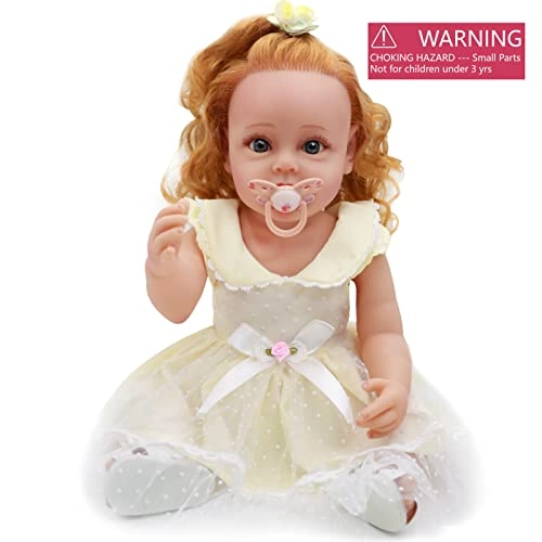 Reborn Baby Doll - 22 Inch Silicone Blonde Ages 3+ Gift Set